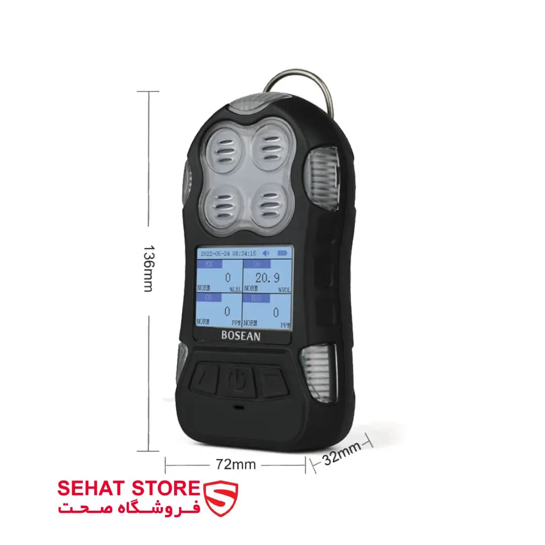 گازسنج چند گاز بوشان مدل bosean K-40 Multi Gas Detector — تصویر ۲