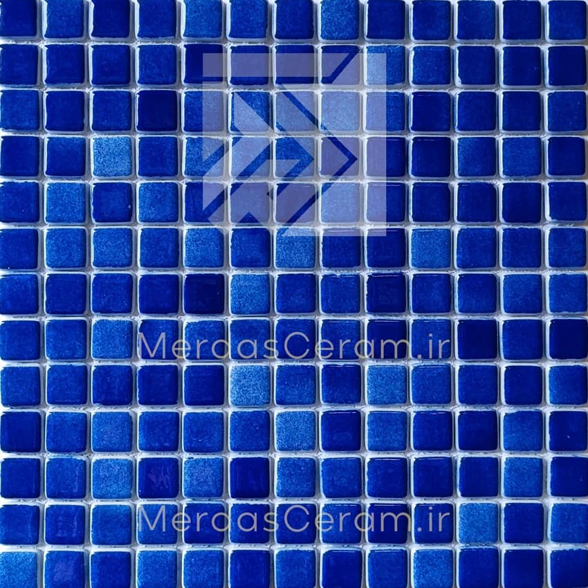 blue4Lg- کاشی استخری توری دار سرمه ایی تیره 33*33 — تصویر ۲