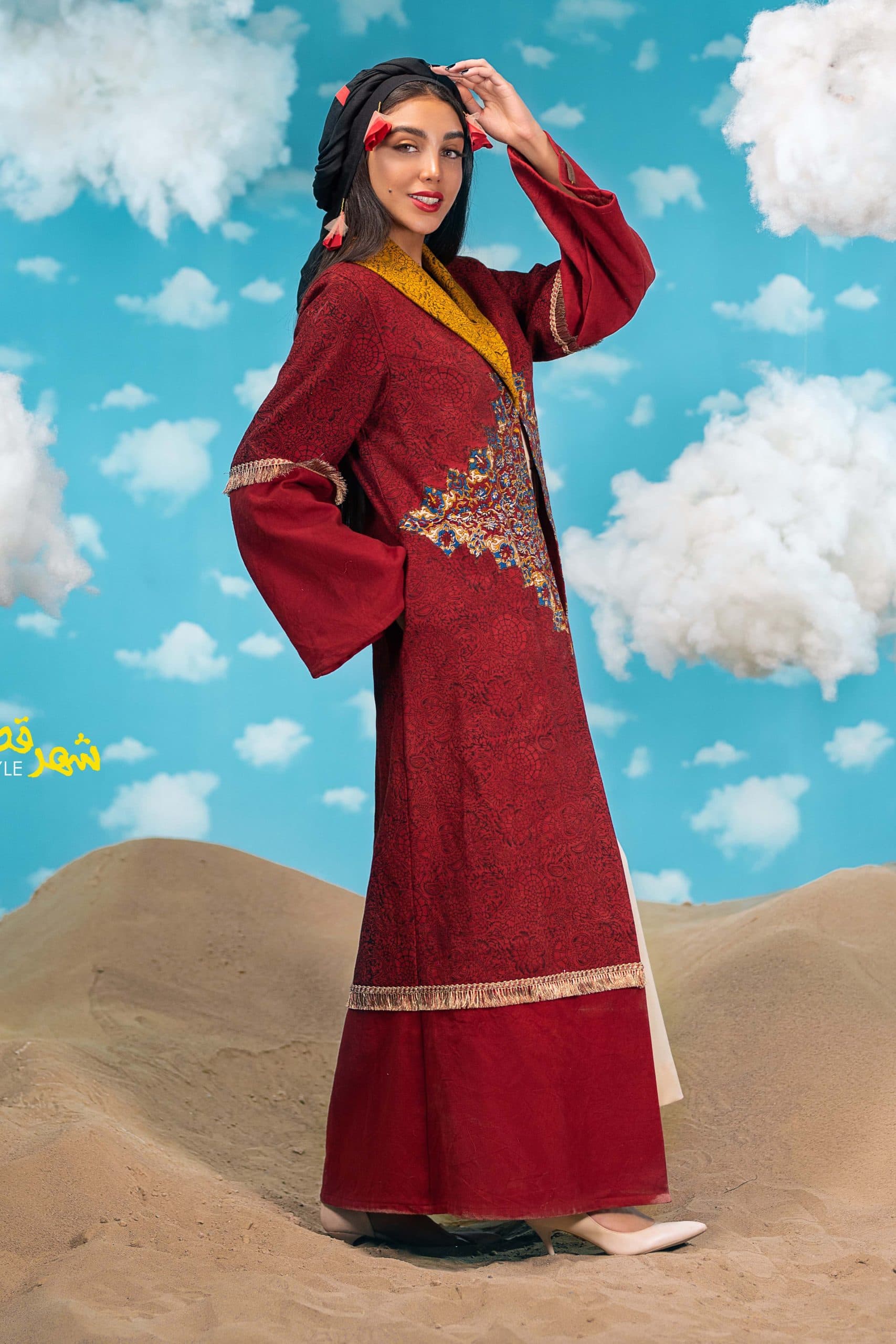 مانتو زنانه گره استایل مدل شهرزاد قصه — تصویر ۳