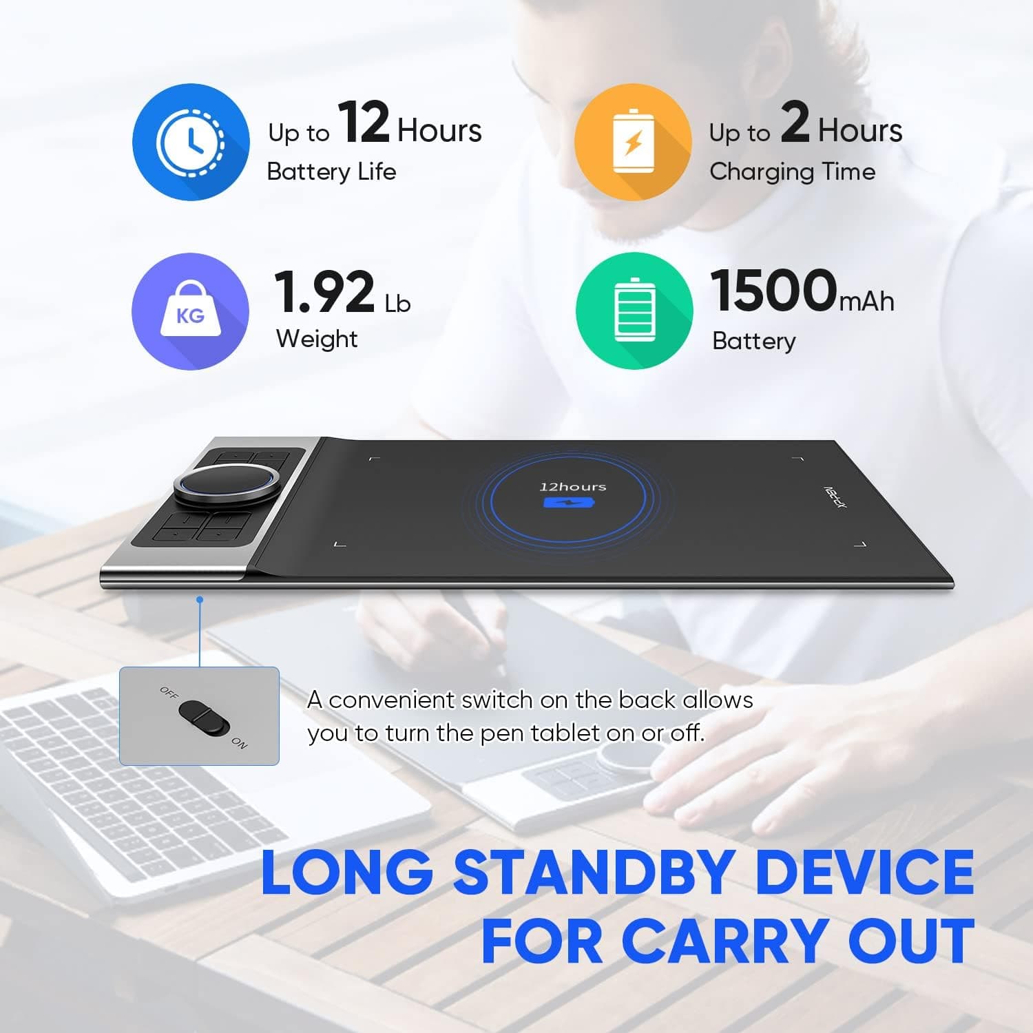 قلم نوری اکس پی پن مدل XP-PEN DECO Pro MW — تصویر ۴