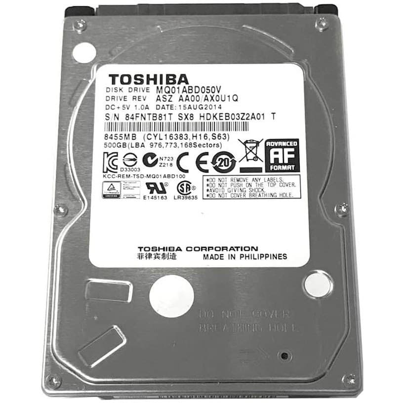 حافظه اچ دی دی اینترنال لپ تاپ توشیبا مدل MQ01ABD050V ظرفیت 500 گیگابایت