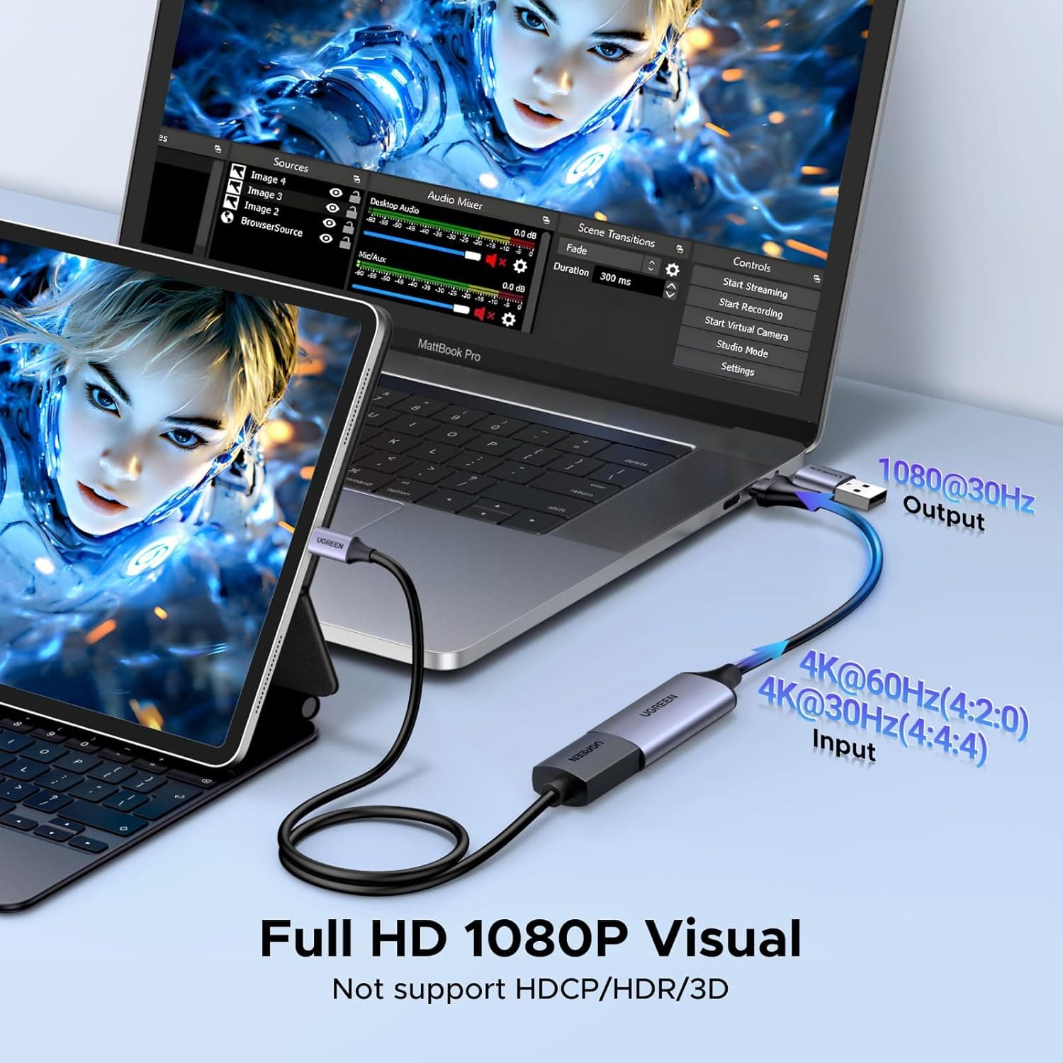 کارت کپچر اکسترنال HDMI V1.4 برند یوگرین مدل UGREEN CM489-40189 — تصویر ۴
