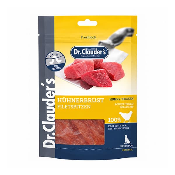 تشویقی سگ فیله سینه مرغ دکتر کلادرز Dr. Clauder’s وزن 80 گرم