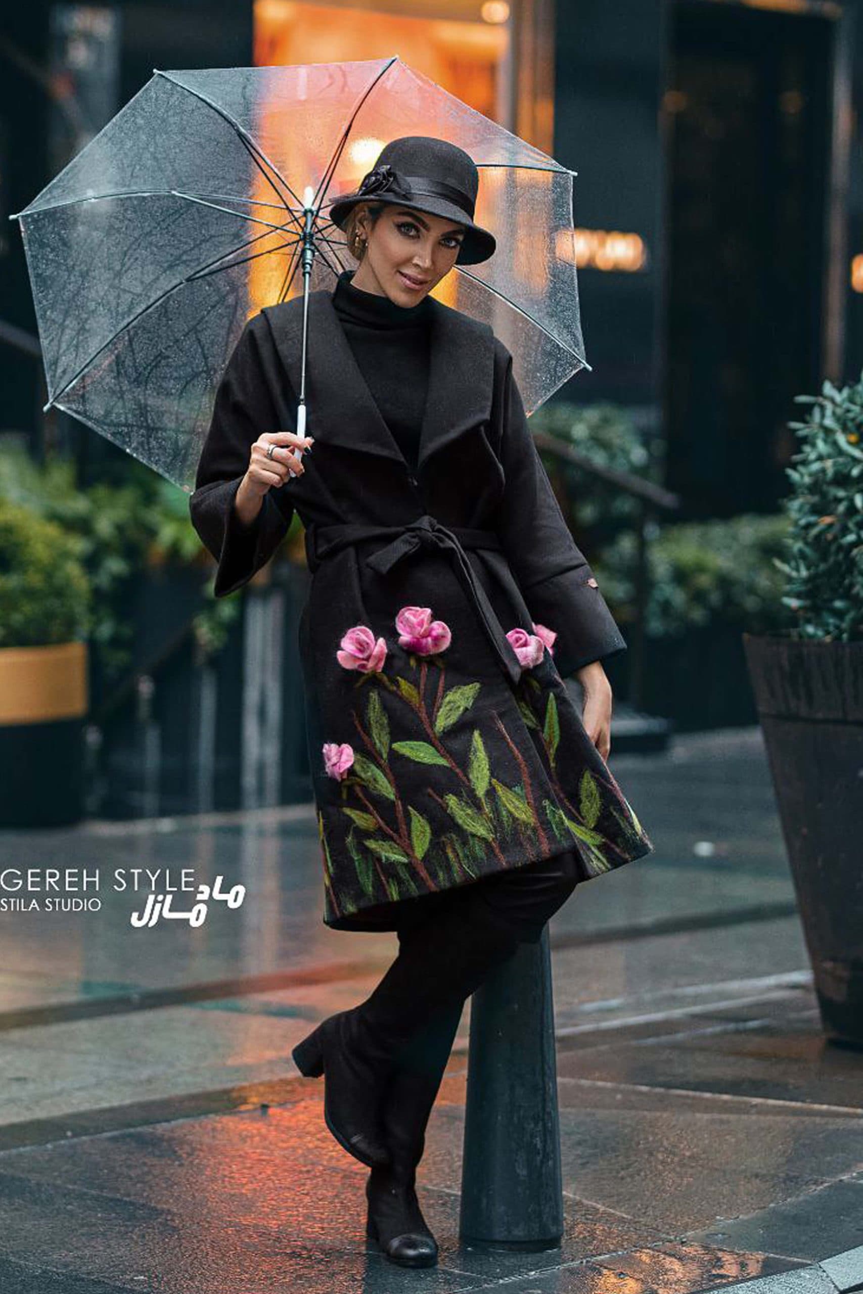 پالتو زنانه گره استایل مدل پارادایس — تصویر ۲
