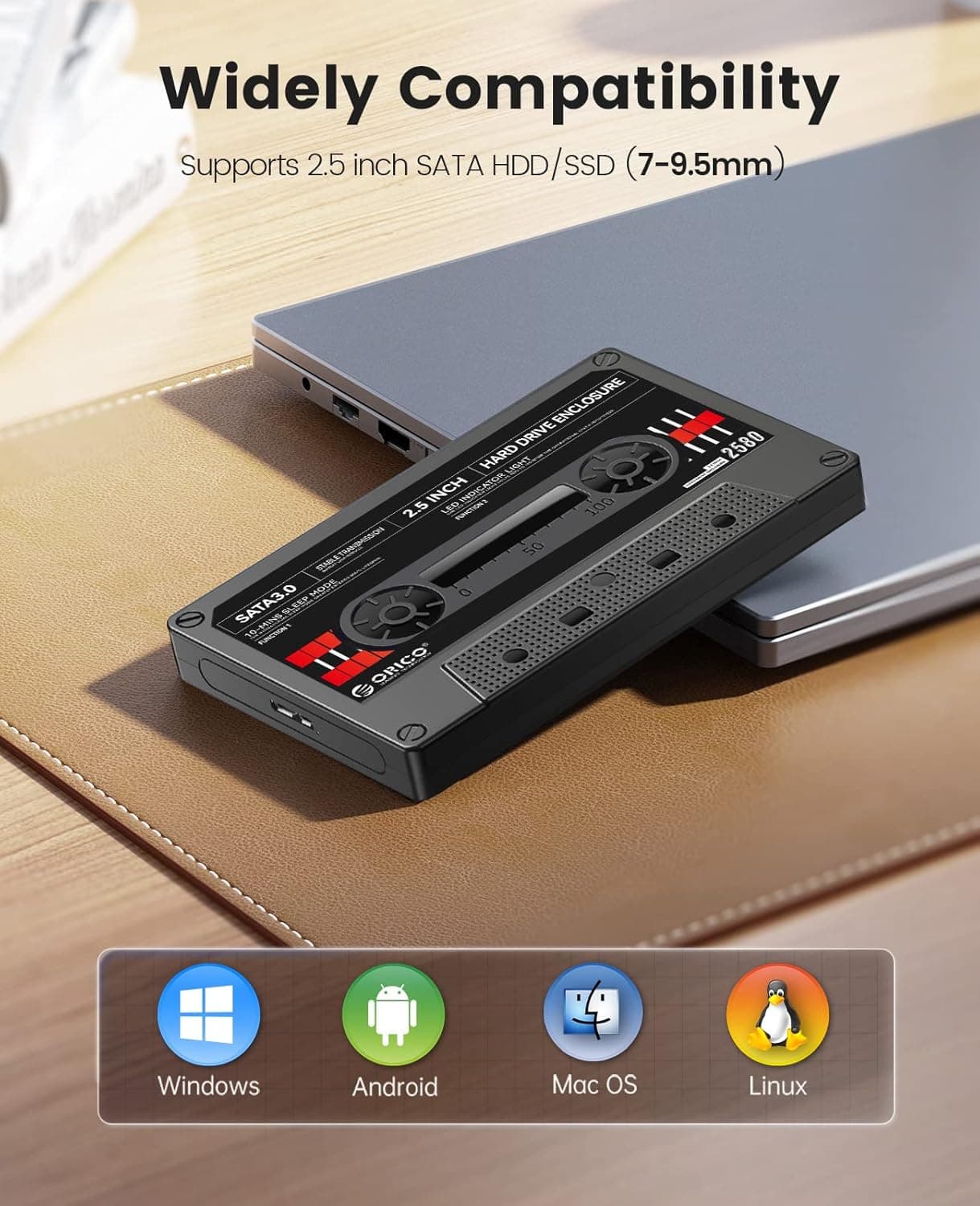 باکس هارد 2.5 اینچ اوریکو مدل ORICO 2580U3 — تصویر ۲