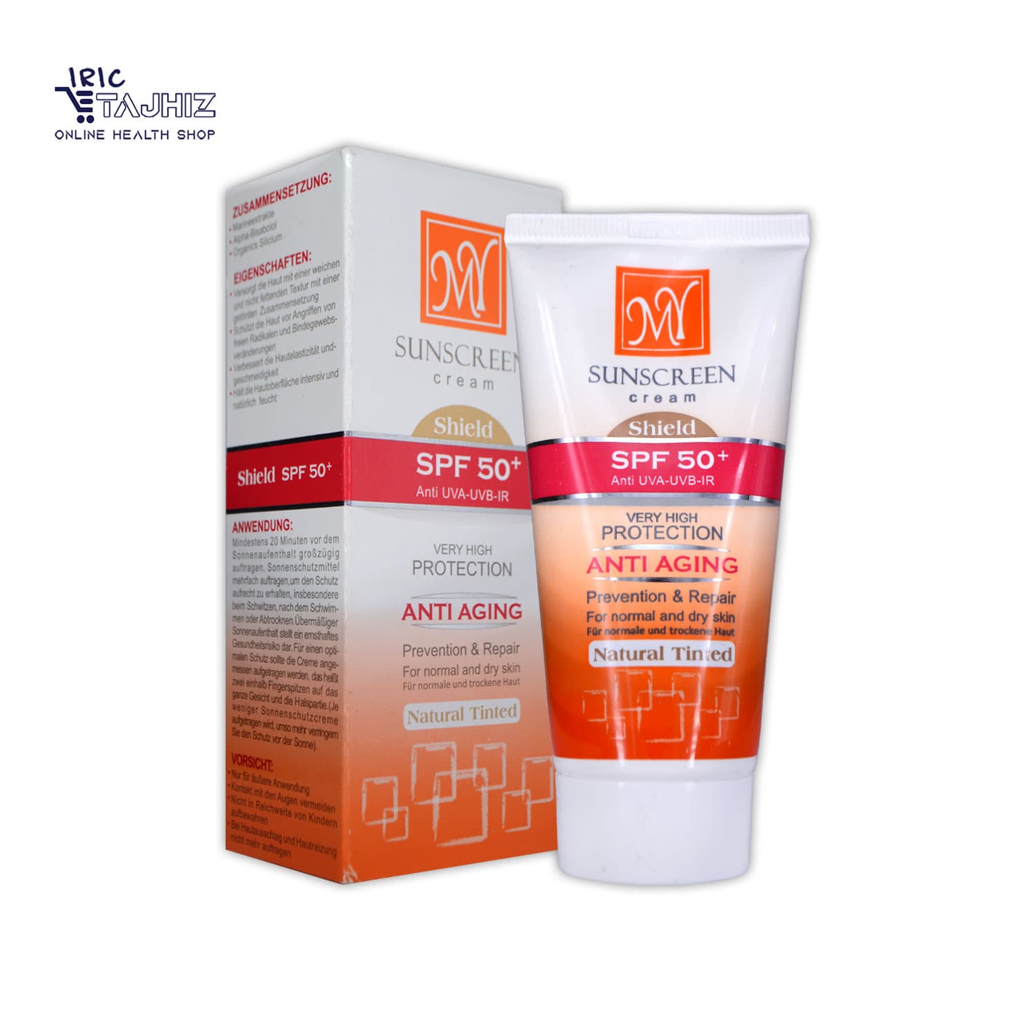 کرم ضد آفتاب و ضد چروک رنگی SPF50 پوست نرمال تا خشک مای MY حجم 50 میلی لیتر — تصویر ۲