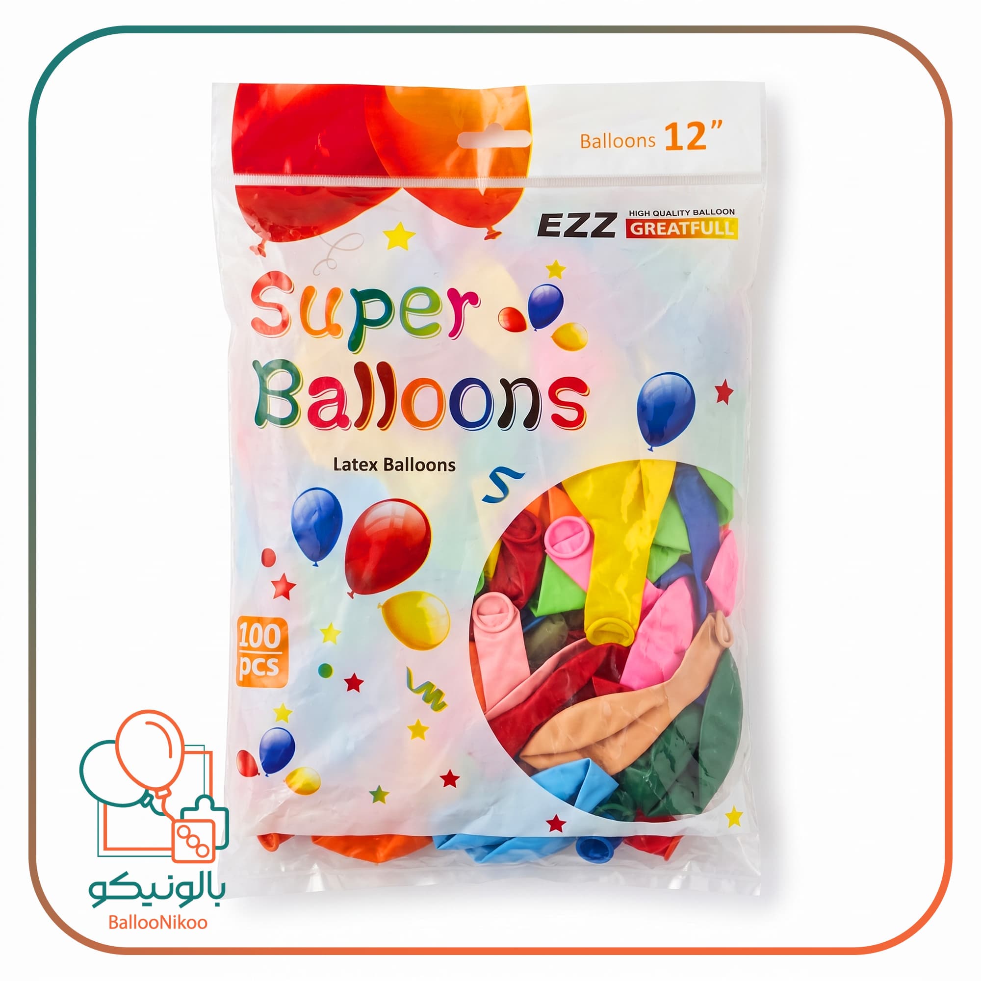 بادکنک ساده چینی۲۸۰گرم(12inc) — تصویر ۲