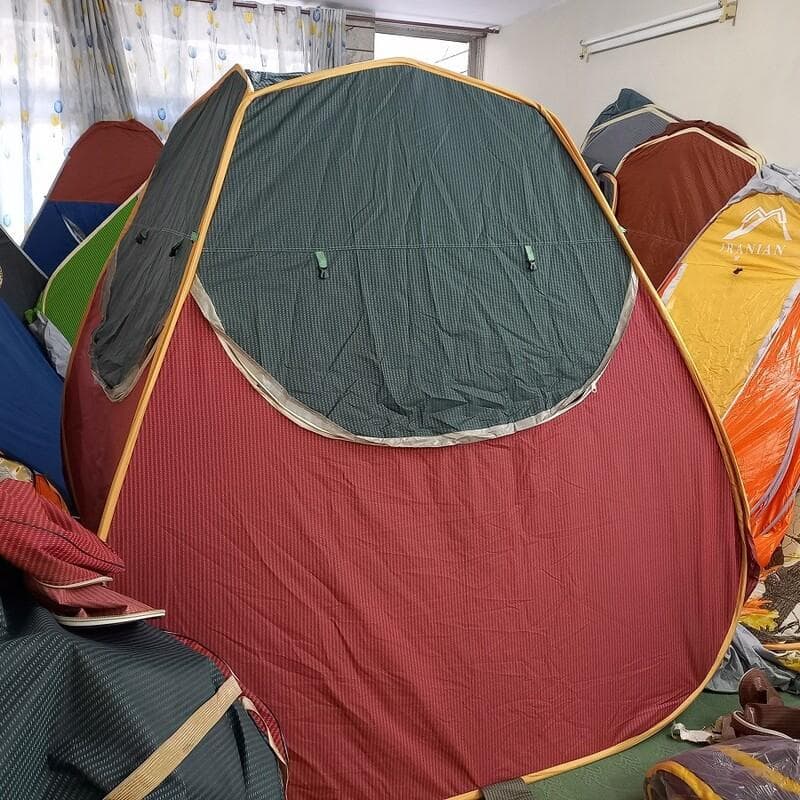 چادر مسافرتی 12 نفره مکعبی اسکتی (ضد آب و سقف عریض و فضای داخلی بزرگ و جنس برنو برزنتی) — تصویر ۴