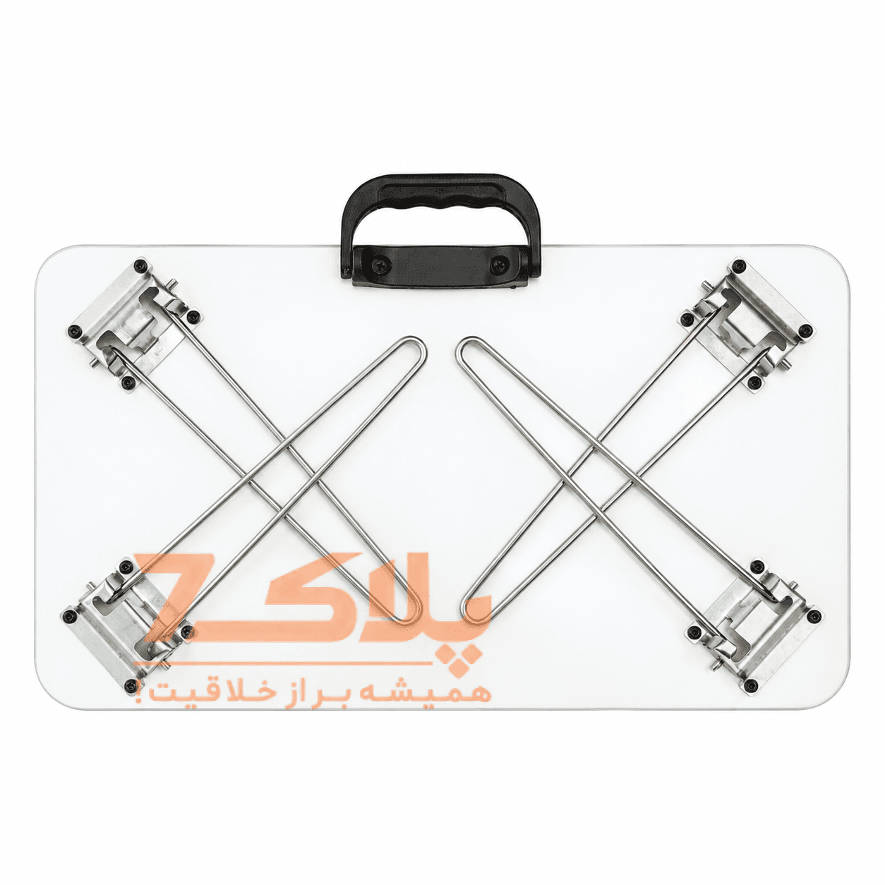 میز تحریر تاشو نشسته گوشه گرد سایز ۳۰×۵۰ (دستهدار با پایه راست) — تصویر ۲