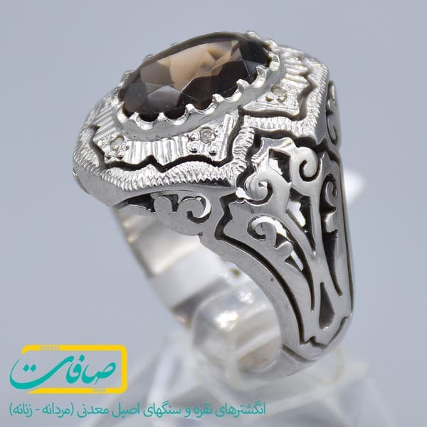 انگشتر کوارتز مردانه «کد 1625»