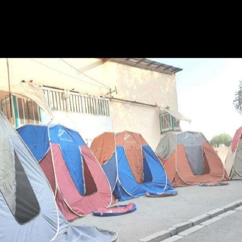 چادر مسافرتی 8 نفره مکعبی اسکلتی (ضد آب و سقف عریض و فضای داخلی بزرگ و جنس برنو برزنتی) — تصویر ۴