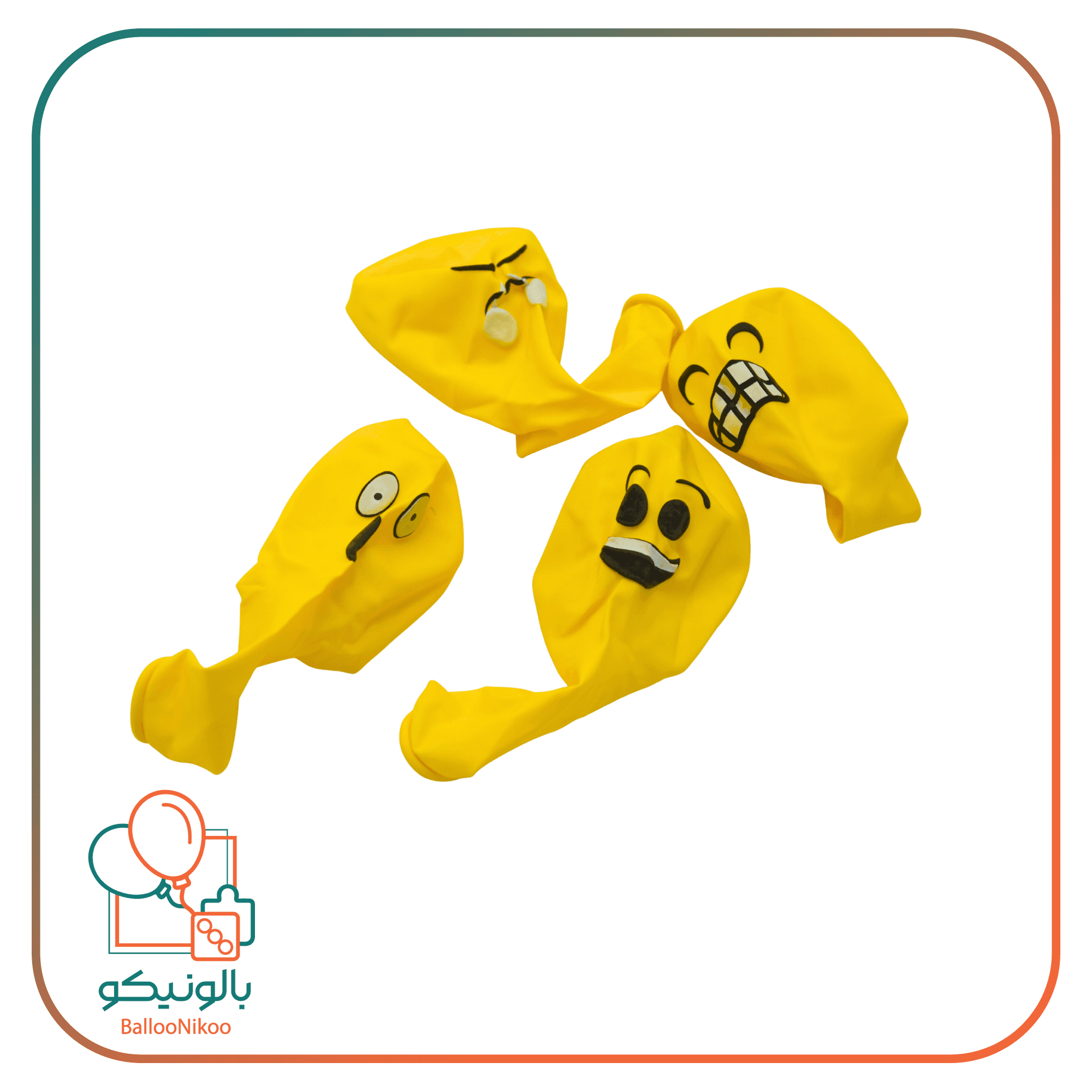 بادکنک چاپی ایموجی میکس(12inc) — تصویر ۳