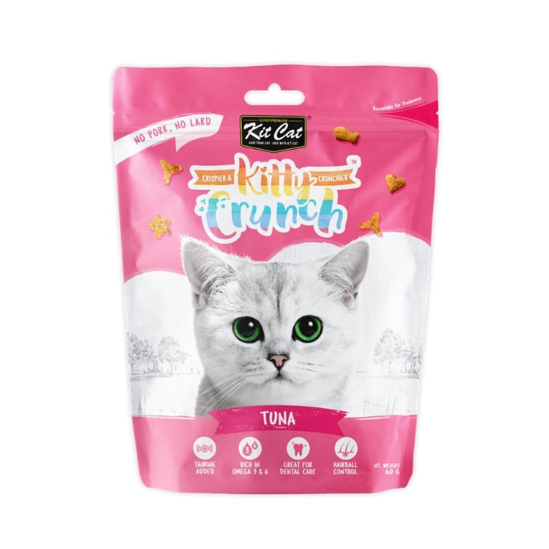 تشویقی گربه کرانچی طعم تن ماهی کیت کت kit cat وزن 60 گرم — تصویر ۸