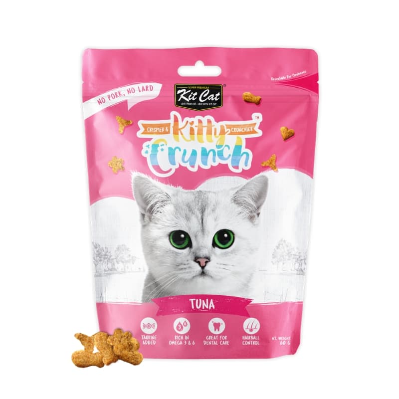 تشویقی گربه کرانچی طعم تن ماهی کیت کت kit cat وزن 60 گرم — تصویر ۷