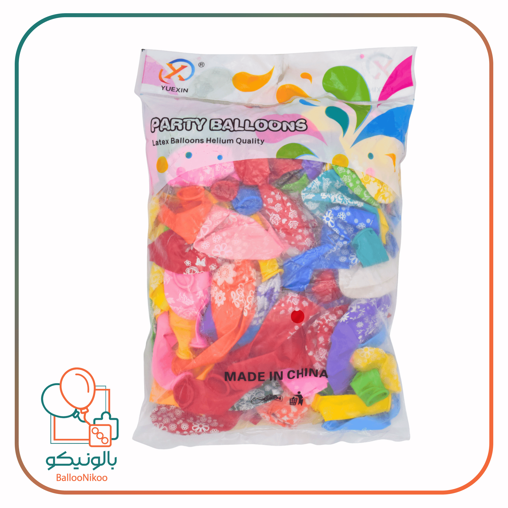 بادکنک چاپی گلدار(12inc) — تصویر ۷