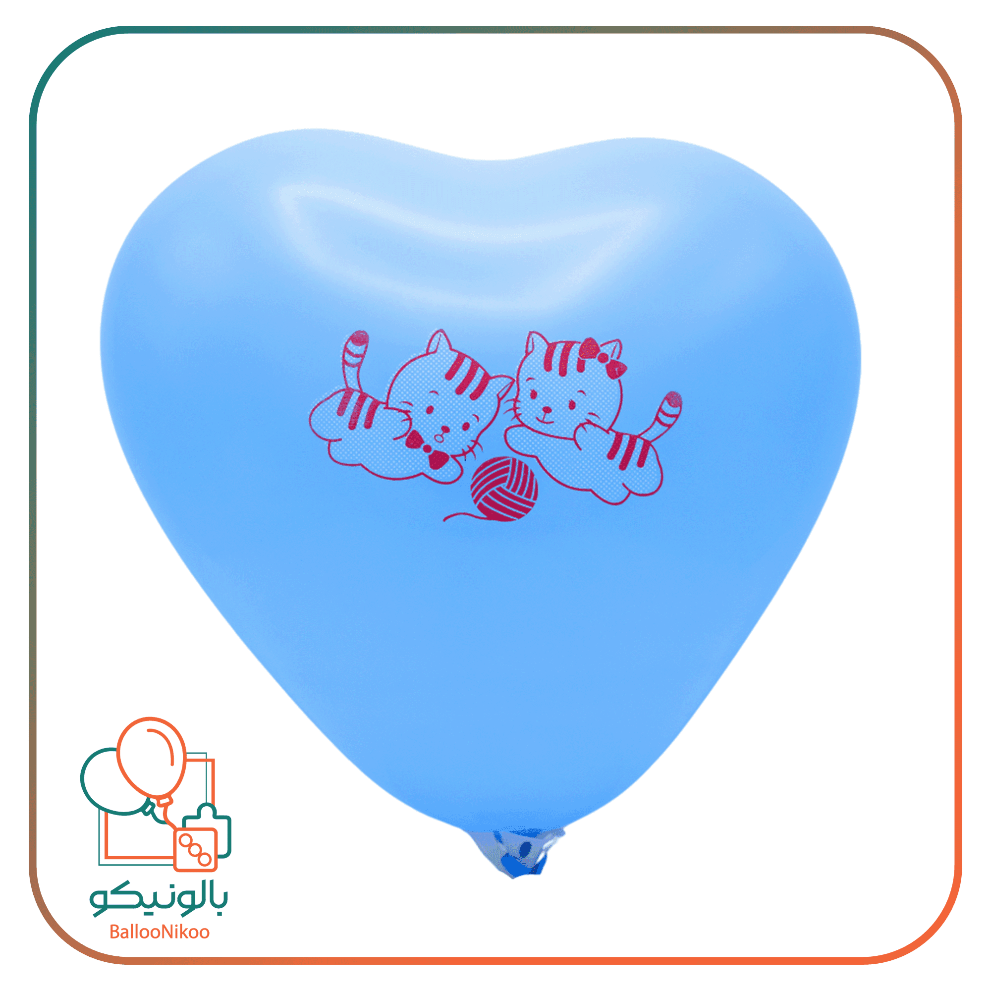 بادکنک شکلی قلبی بزرگ تایلندی — تصویر ۳