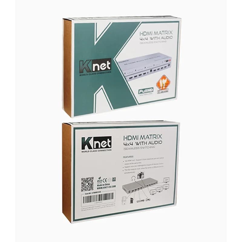 سوئیچ ماتریکس چهار پورت HDMI کی نت مدل K-MAHD1344 — تصویر ۲