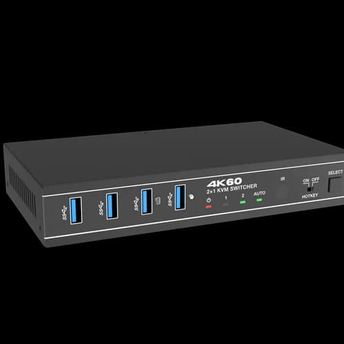 سوییچ KVM دو پورت HDMI , DISPLAY مدل FN-K3D21 — تصویر ۲