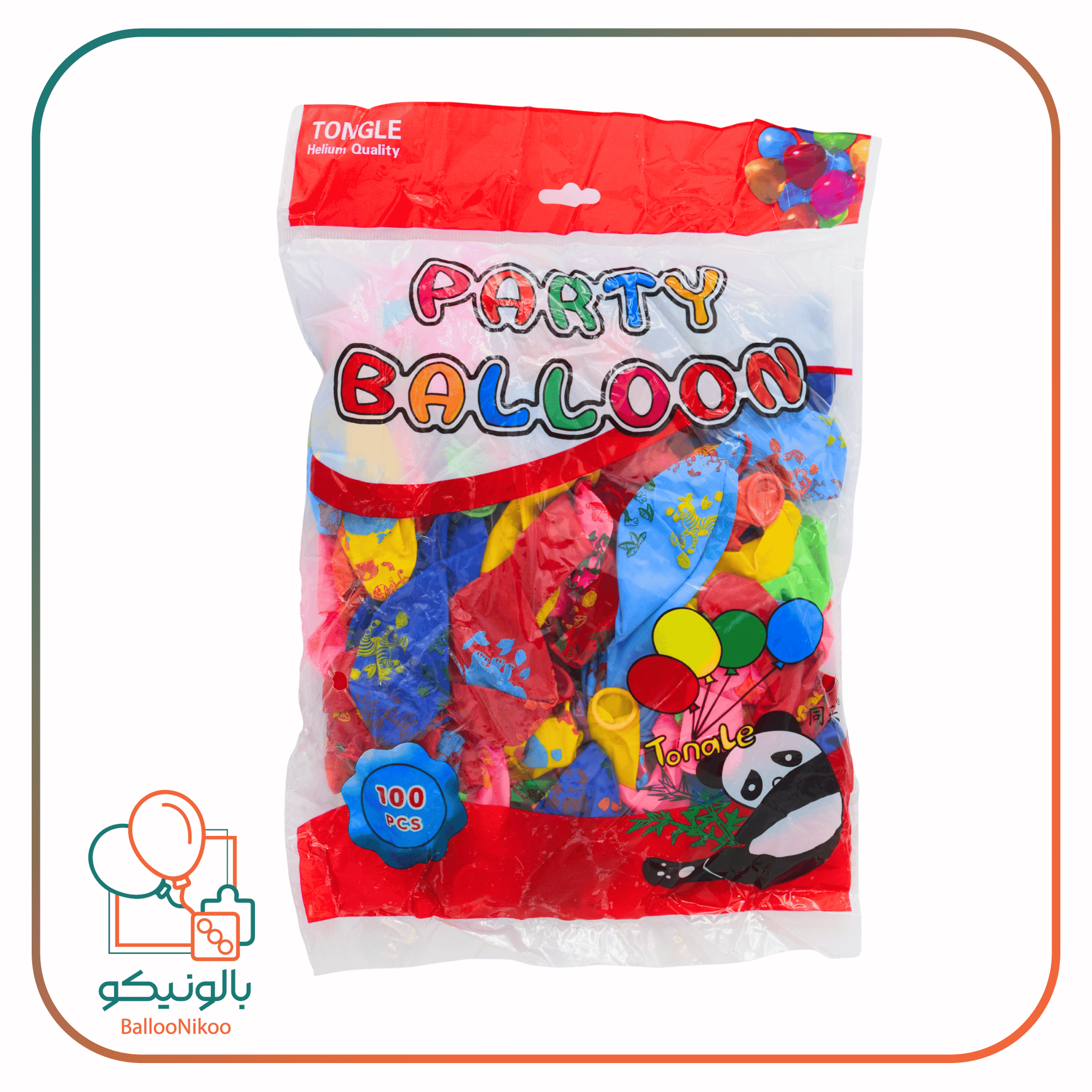 بادکنک چاپی حیوانات(12inc)