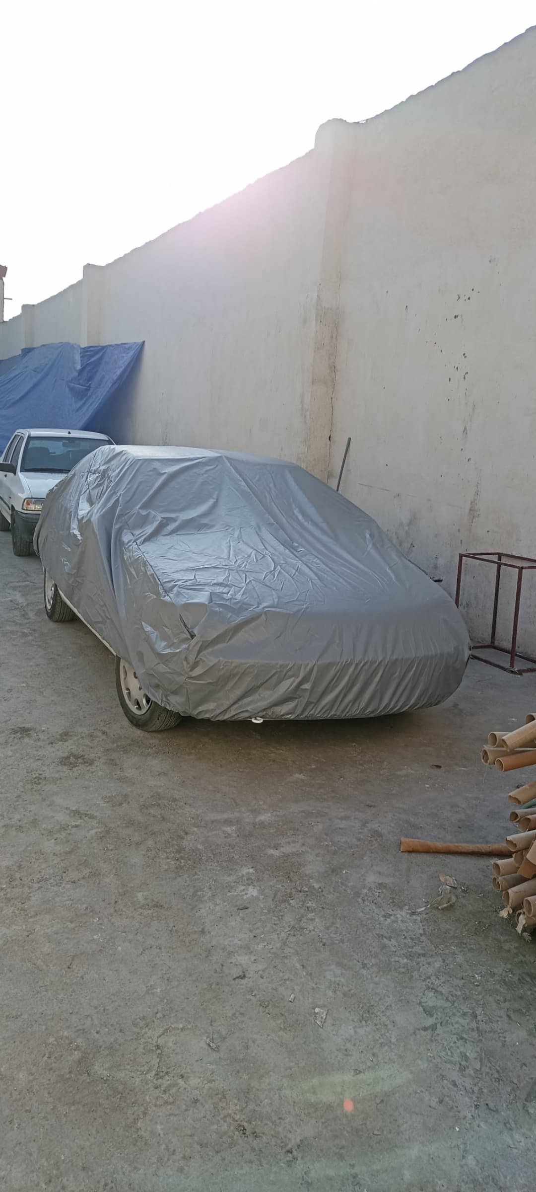 چادر ماشین شمعی ساده مخصوص شاهین (ضد آب چهار فصل داخل ساده و ضد خش و مقاوم به افتاب با ضمانت)