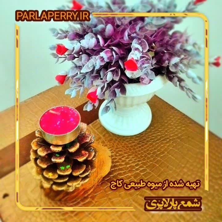 شمع تزئینی میوه درخت کاج