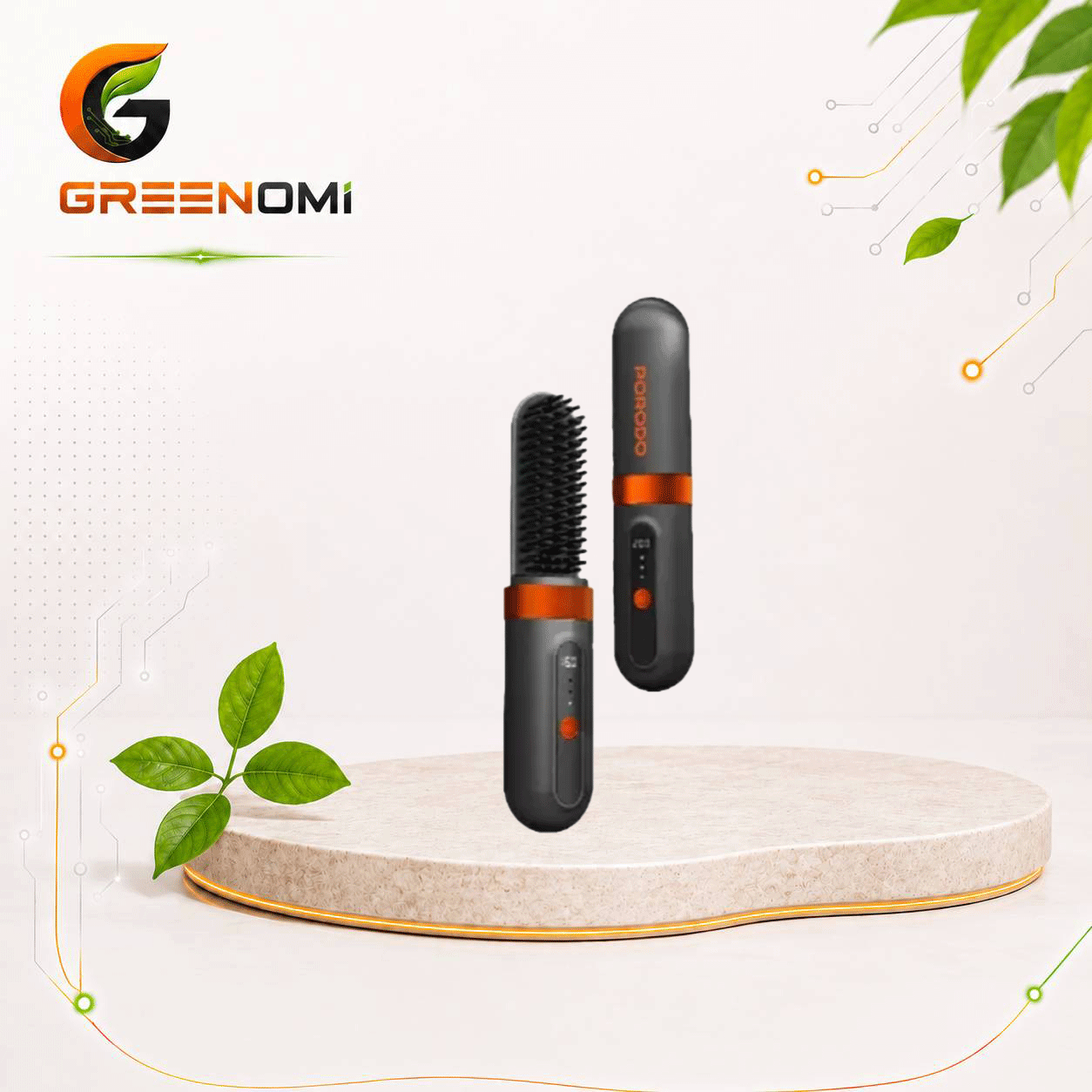 برس حرارتی پرودو Porodo Portable Heated Styling Brush