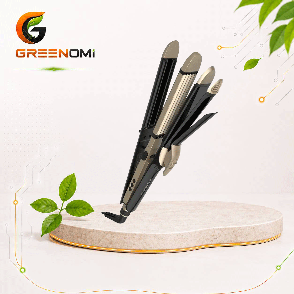 اتومو پرودو Porodo 4in1 Ceramic Hair Styling IRON