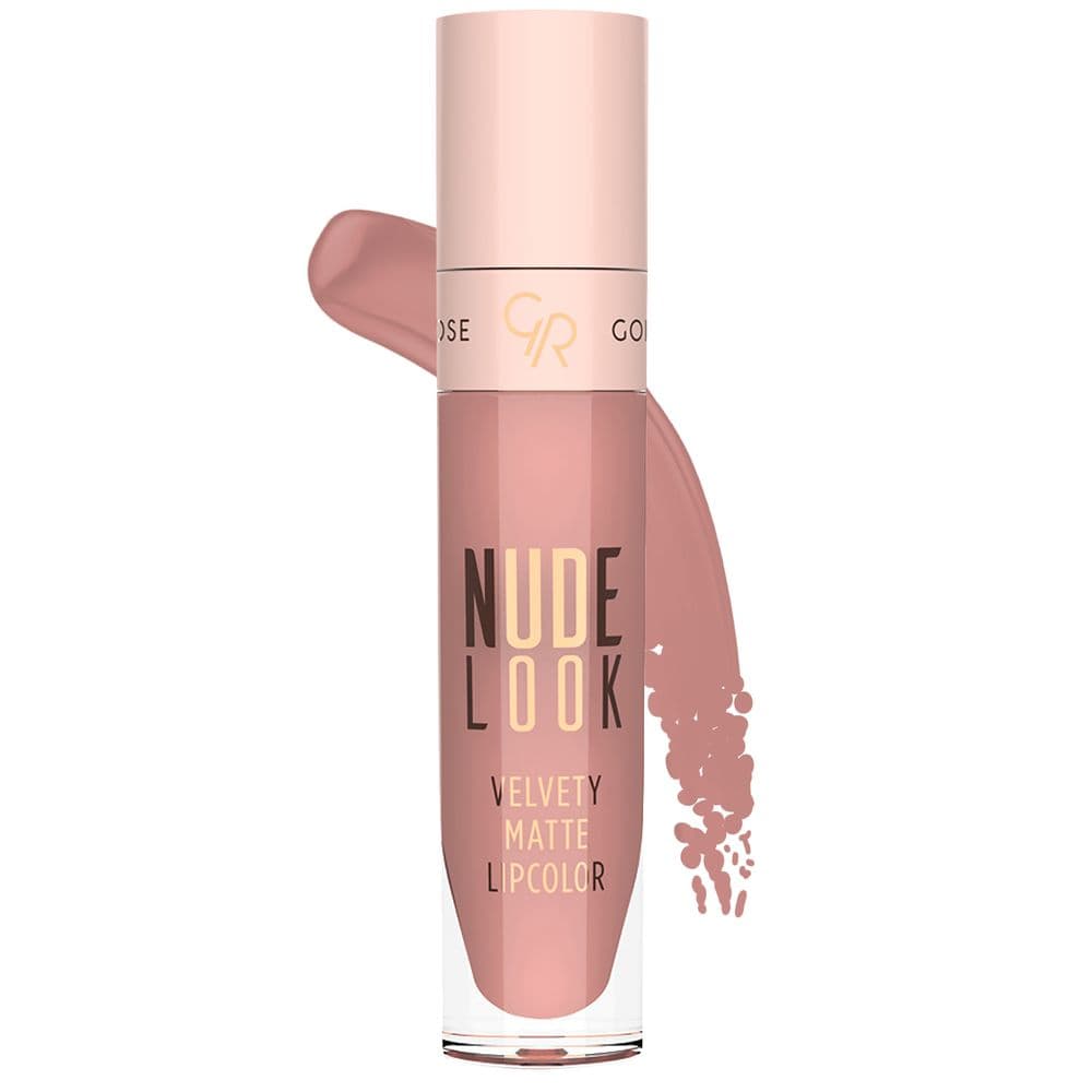 رژ لب مایع و مات گلدن رز Golden Rose شماره 3 رنگ Rosy Nude — تصویر ۵