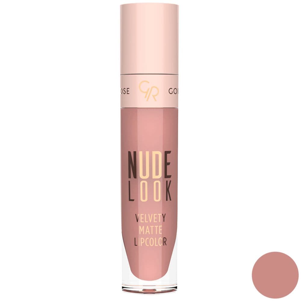 رژ لب مایع و مات گلدن رز Golden Rose شماره 3 رنگ Rosy Nude — تصویر ۶