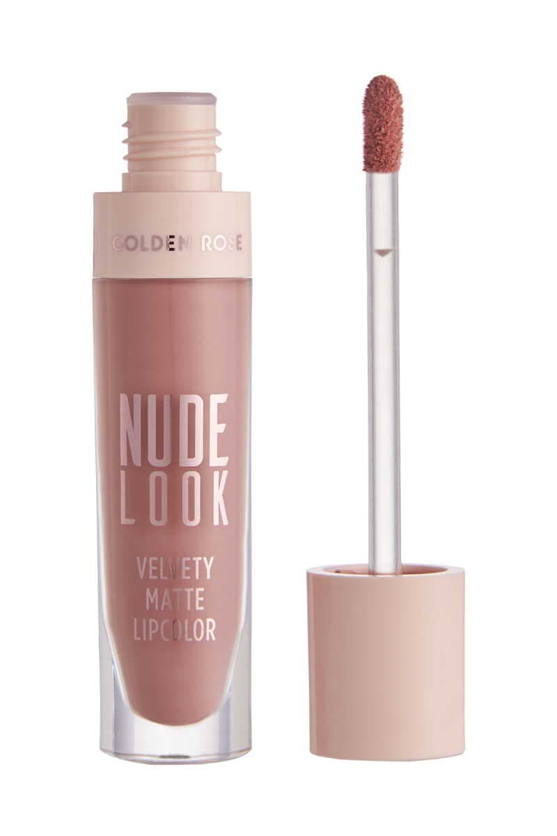 رژ لب مایع و مات گلدن رز Golden Rose شماره 3 رنگ Rosy Nude — تصویر ۳