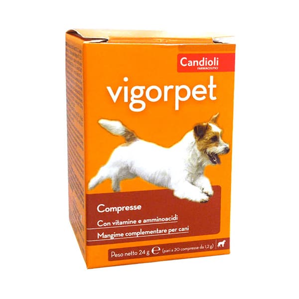 مکمل تقویتی سگ قرص مولتی ویتامین ویگورپت کاندیولی candioli تعداد 20 عدد