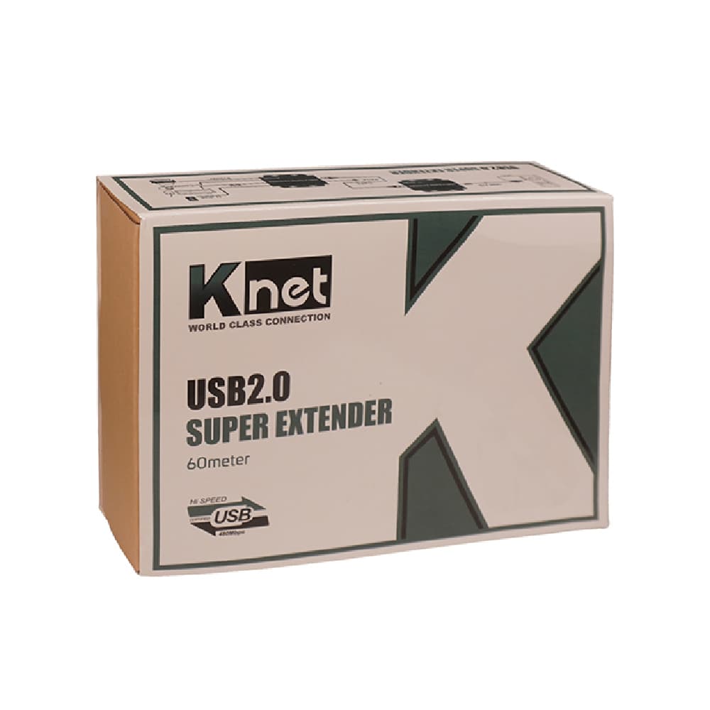 اکستندر USB چهار پورت کی نت مدل K-EXUSB060 پشتیبانی تا 60 متر — تصویر ۴