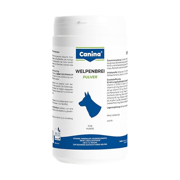 مکمل تقویتی توله سگ پودر فرنی welpenbrei کنینا canina وزن 600 گرم