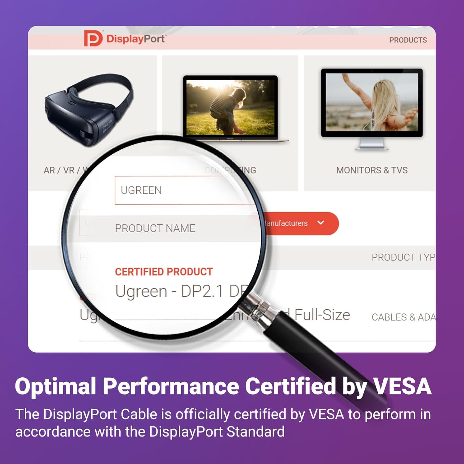 کابل مانيتور DISPLAY V2.1 برند یوگرین مدل UGREEN DP118-15383 — تصویر ۸