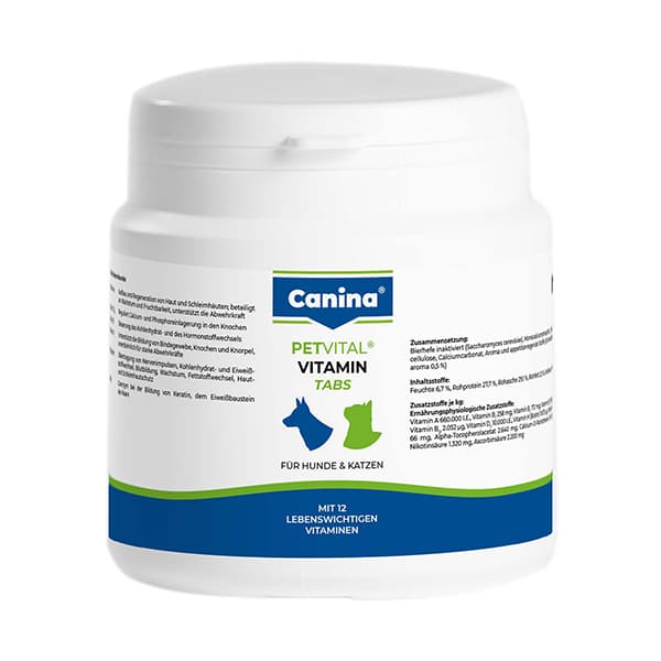 قرص مکمل تقویتی سگ و گربه ویتامین کنینا canina تعداد 50 عدد