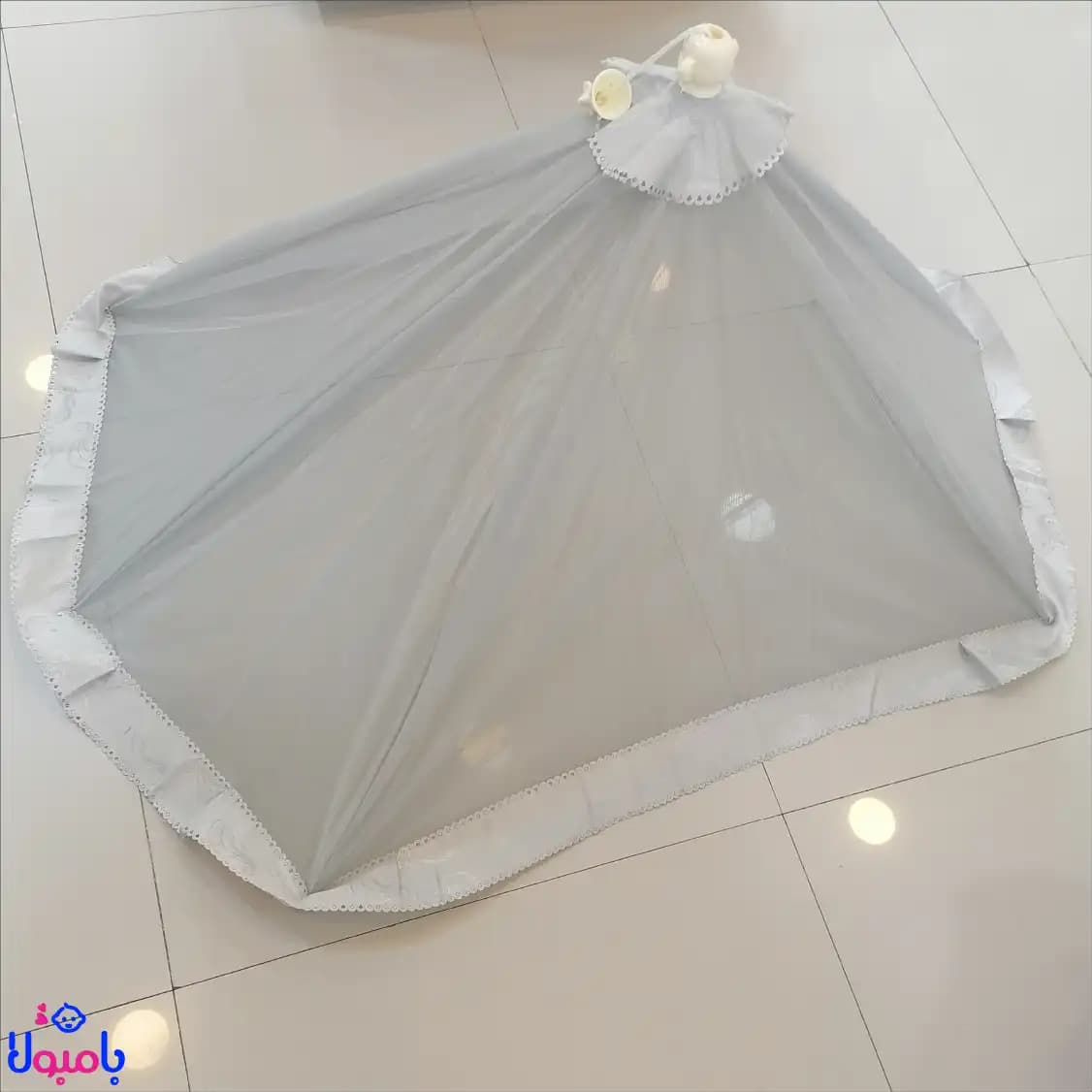 پشه بند چتری نوزاد حریر — تصویر ۲