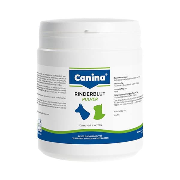 مکمل تقویتی سگ و گربه پودر خون ساز رایندر بلات کنینا canina