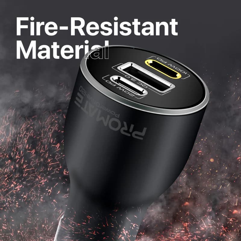 شارژر فندکی 120 وات پرومیت مدل POWERDRIVE-120 — تصویر ۸