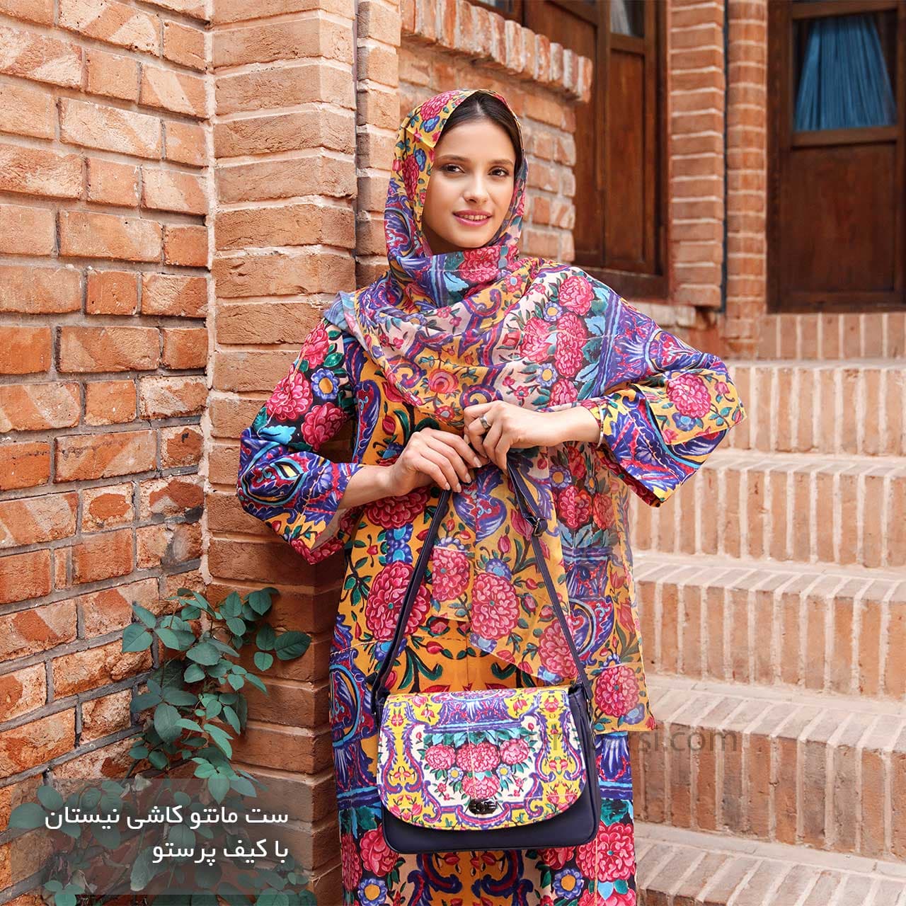 ست مانتو کیف شال نیستان — تصویر ۷