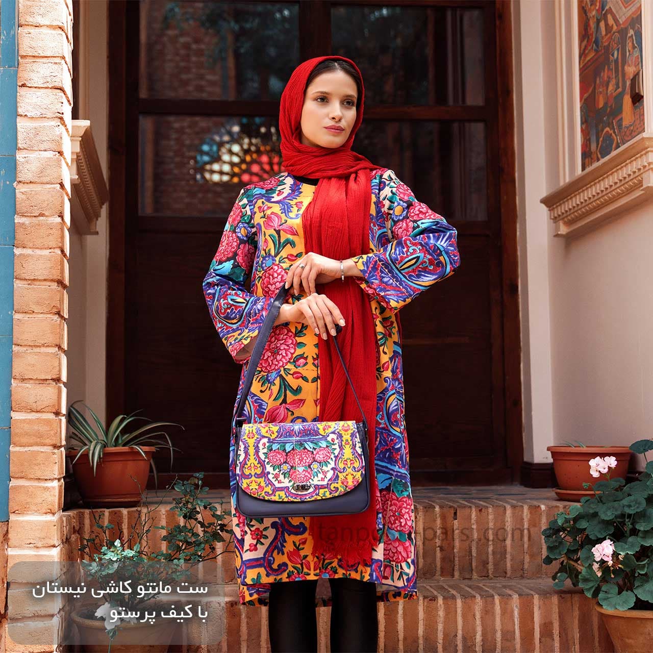 ست مانتو کیف شال نیستان — تصویر ۲