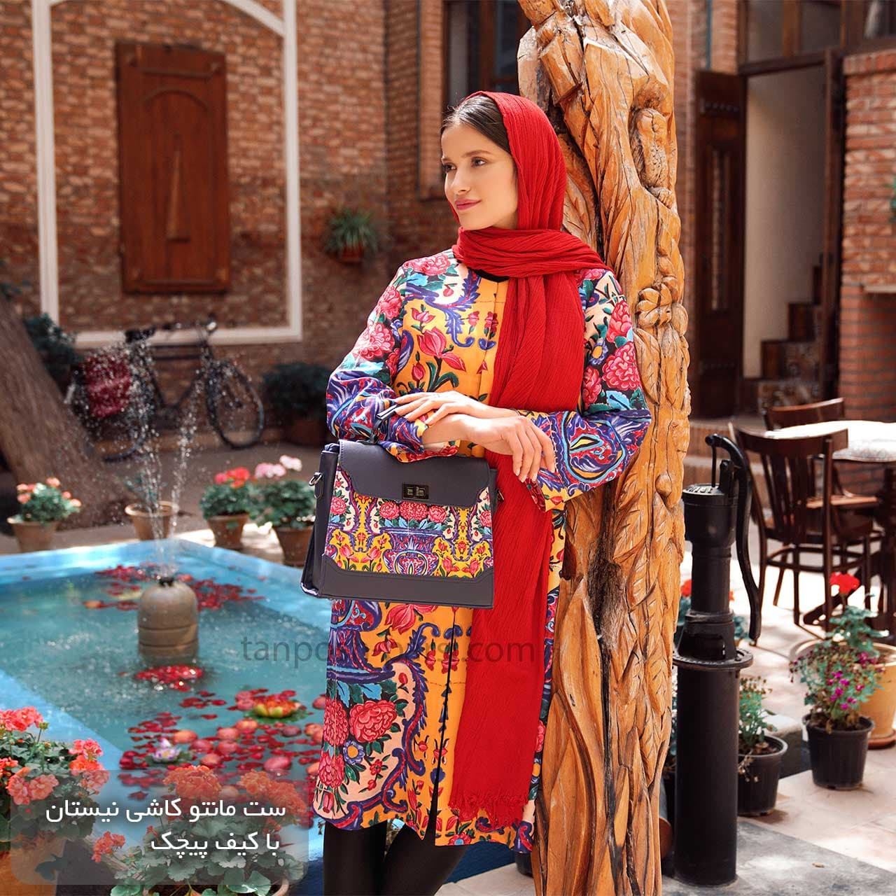 ست مانتو کیف شال نیستان — تصویر ۳
