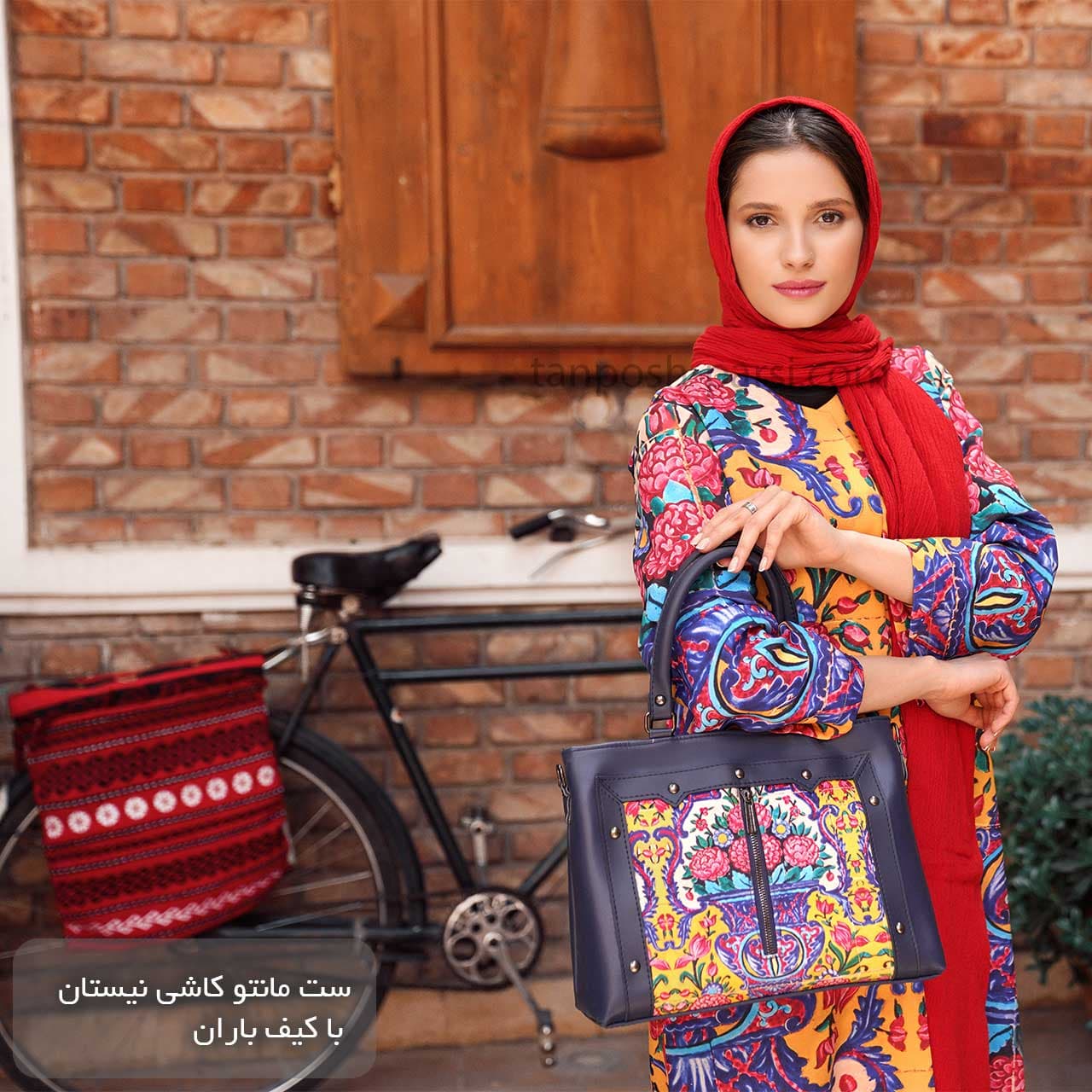 ست مانتو کیف شال نیستان — تصویر ۶