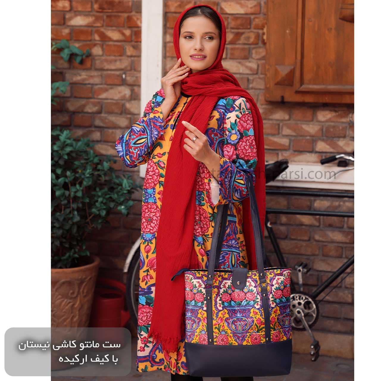ست مانتو کیف شال نیستان — تصویر ۵