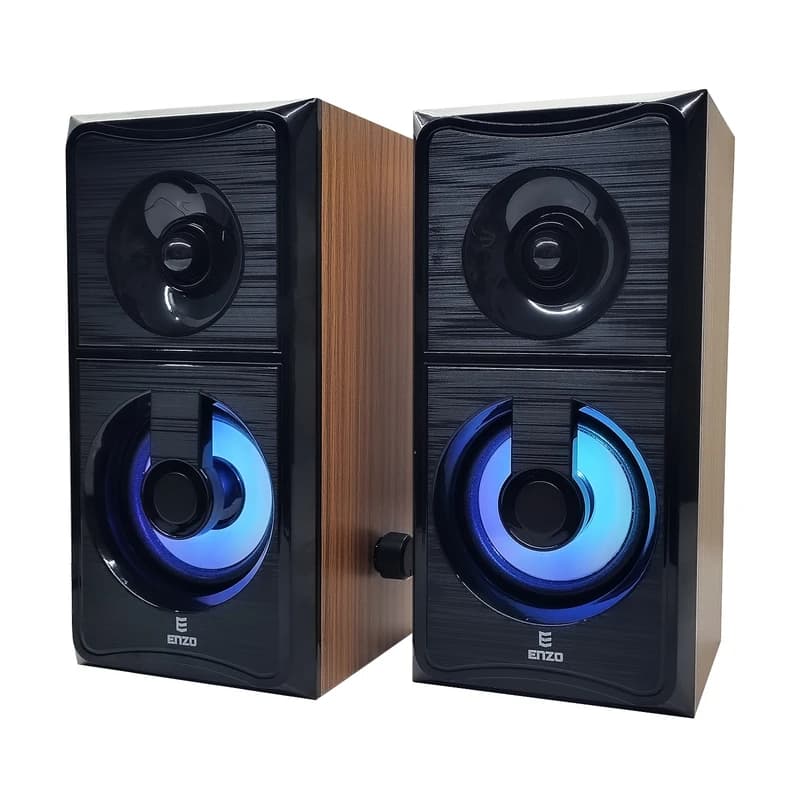 اسپیکر دو تیکه سیمی و بلوتوثی دسکتاپ انزو مدل ENZO SL-150BT — تصویر ۲
