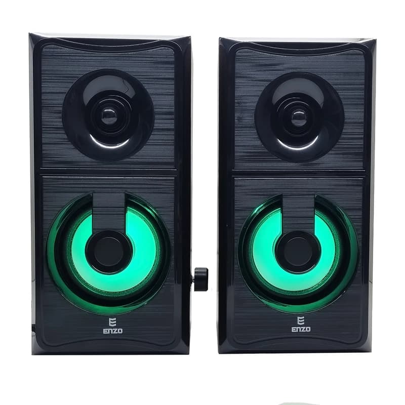 اسپیکر دو تیکه سیمی و بلوتوثی دسکتاپ انزو مدل ENZO SL-150BT — تصویر ۵