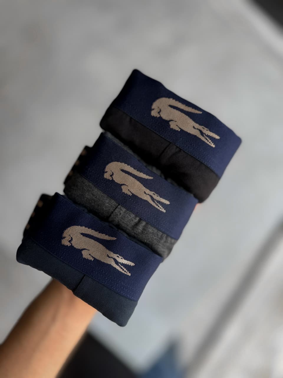 شورت مردانه باکسر لاکوست Lacoste پک سه تایی کد 885 — تصویر ۶