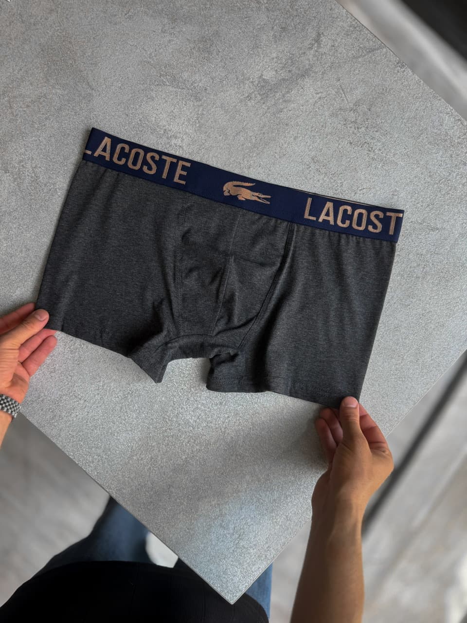 شورت مردانه باکسر لاکوست Lacoste پک سه تایی کد 885 — تصویر ۳