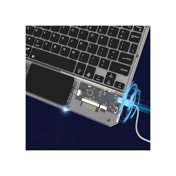 کیبورد و ماوس بی سیم Transparent mini — تصویر ۲