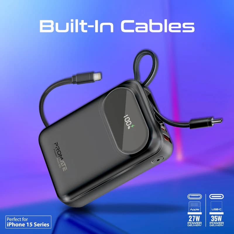پاوربانک پرومیت مدل PROMATE POWERPOD-20 ظرفیت 20000 میلی‌آمپرساعت — تصویر ۳