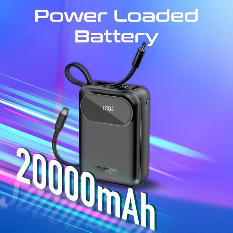 پاوربانک پرومیت مدل PROMATE POWERPOD-20 ظرفیت 20000 میلی‌آمپرساعت — تصویر ۶